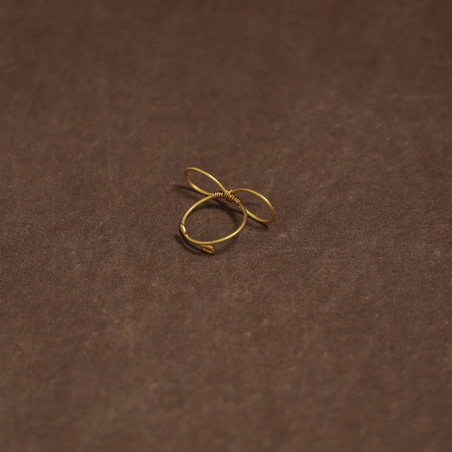 Brass metal handcrafted ring 14