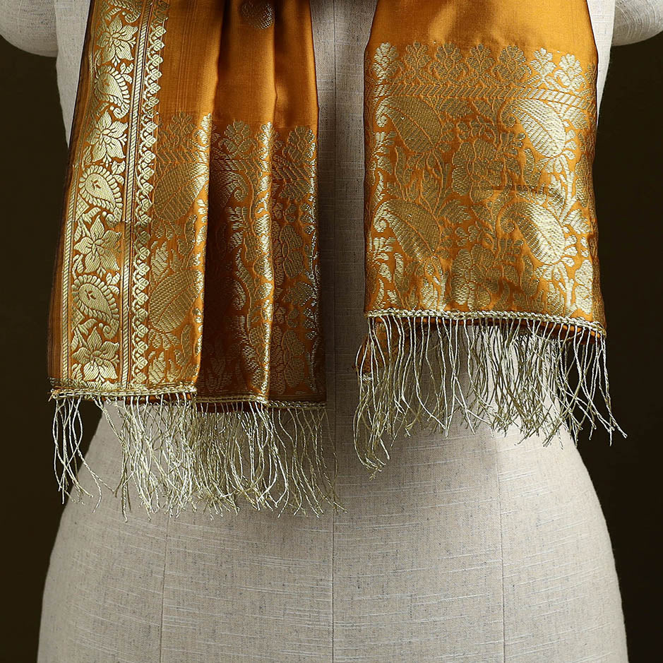Brocade handloom semi silk nakshi buti banarasi stole