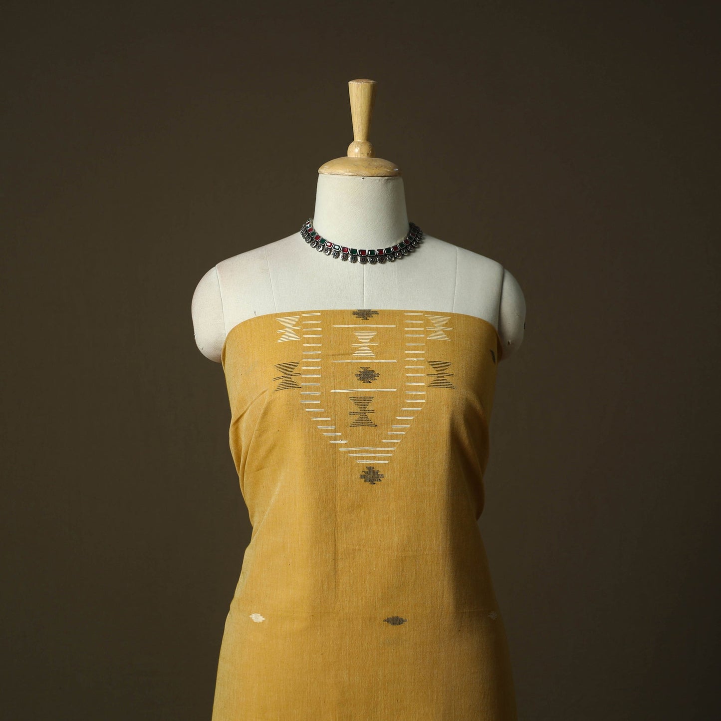Burdwan jamdani handloom cotton 2pc unstitched dress