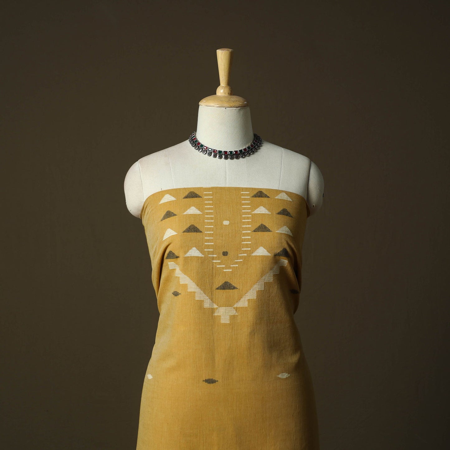 Burdwan jamdani handloom cotton 2pc unstitched dress