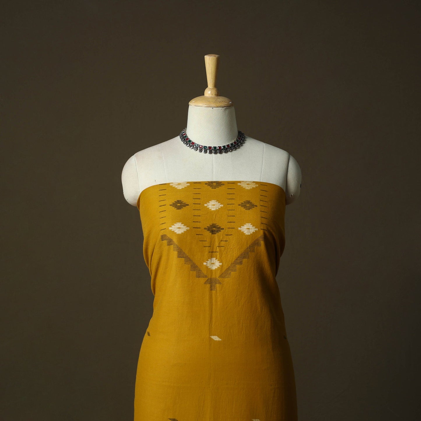 Burdwan jamdani handloom cotton 2pc unstitched dress