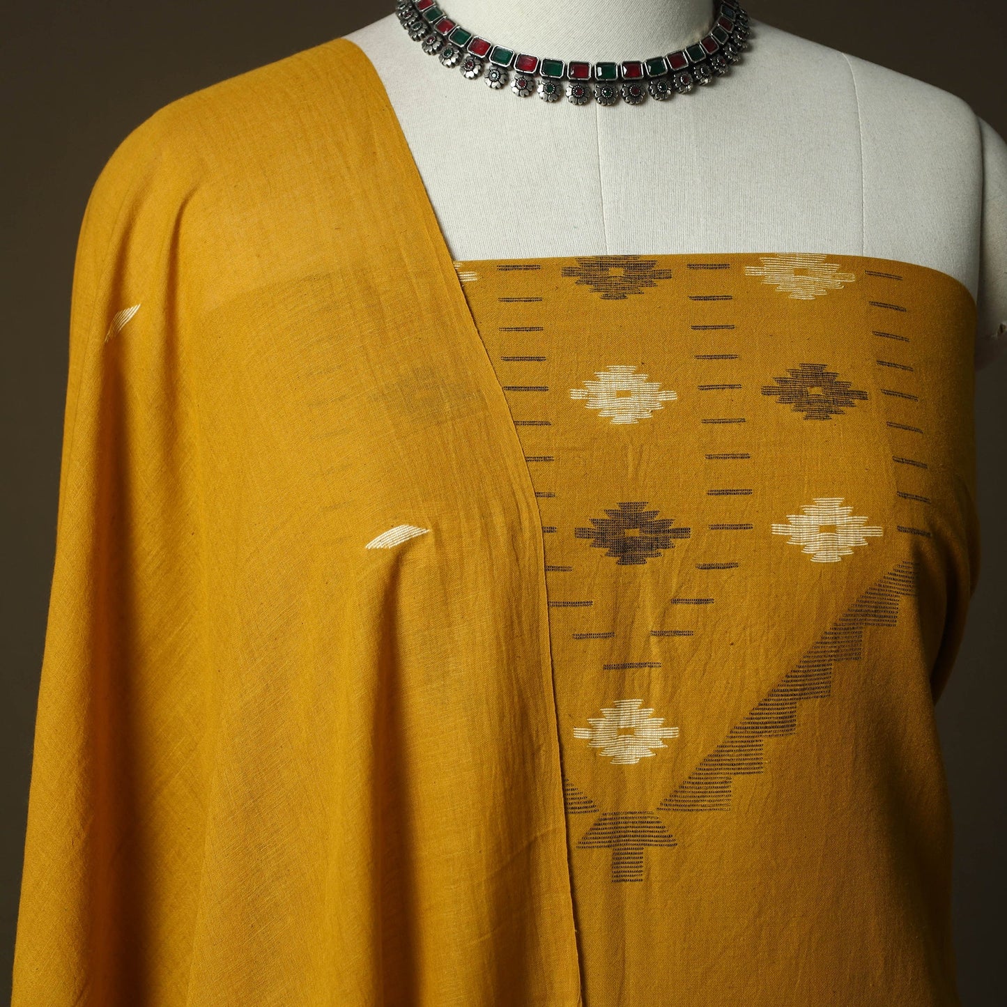 Burdwan jamdani handloom cotton 2pc unstitched dress