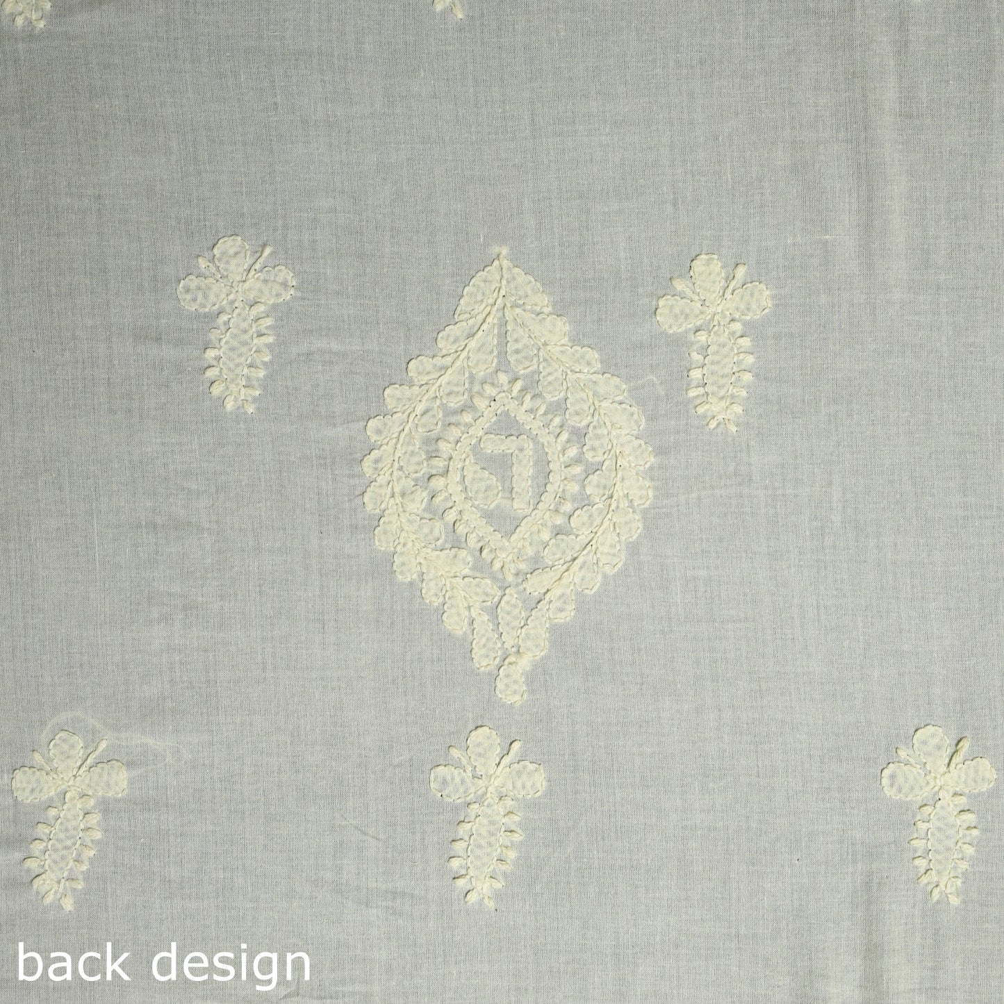 Yellow Chikankari Hand Embroidery Mul Cotton Kurta Material
