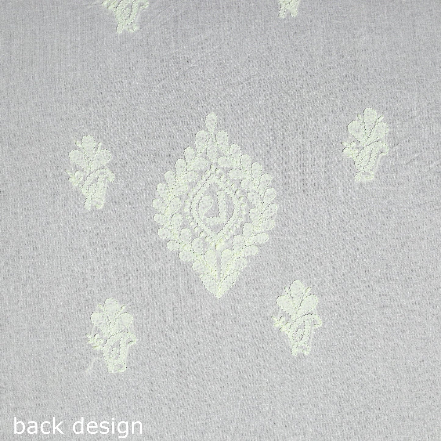 Chikankari Hand Embroidery Mul Cotton Kurta Material