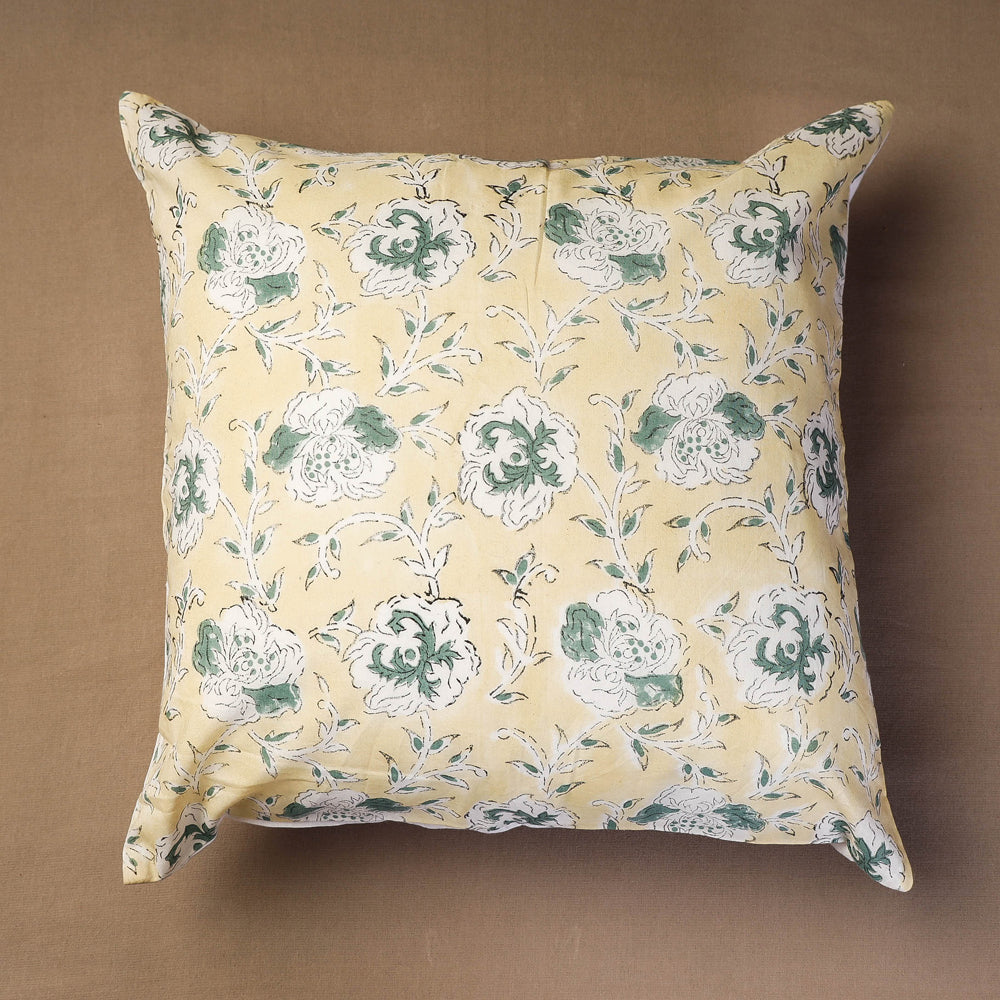 Block Print Cotton Sanganeri Cushion Cover