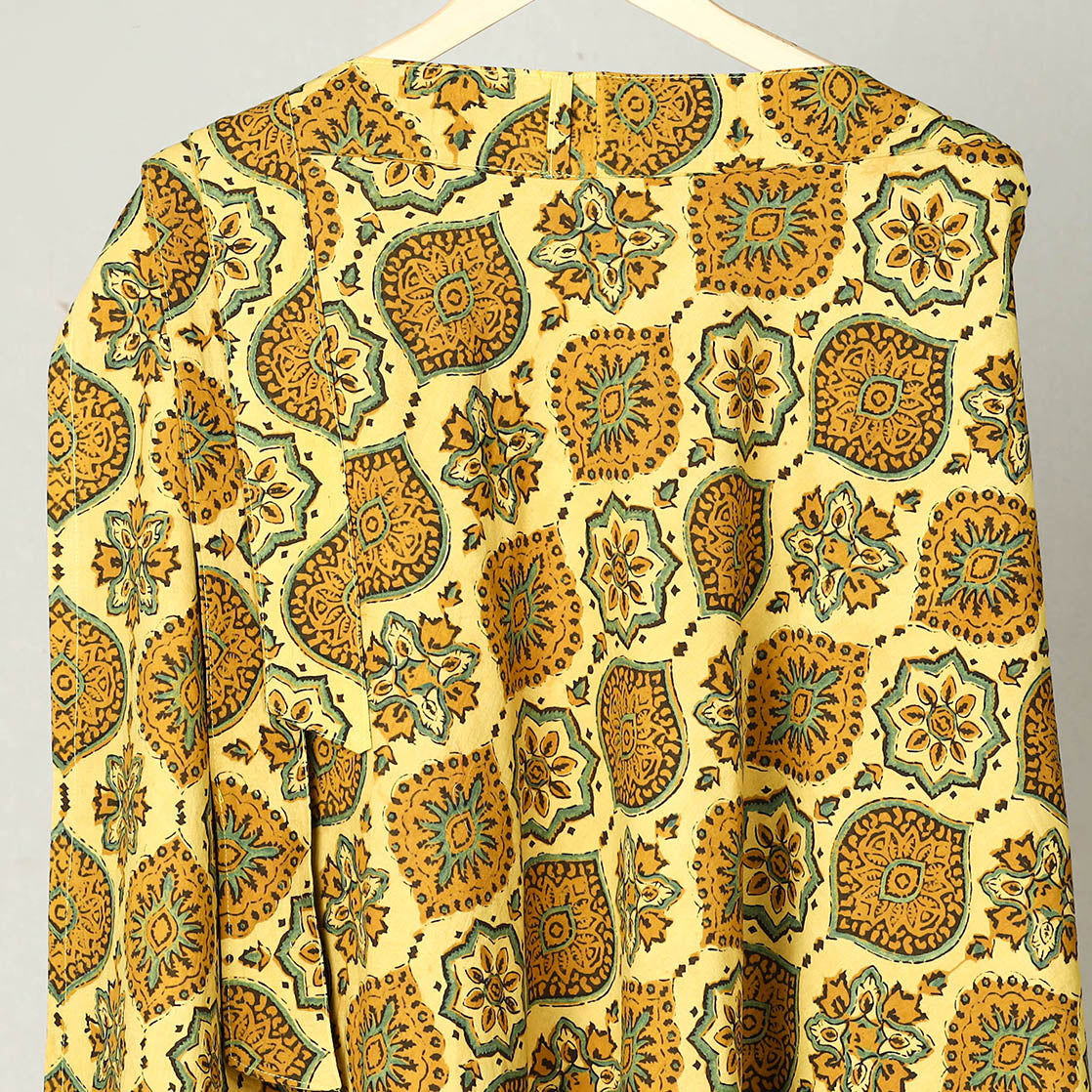 Block Print Cotton Wrap Around Ajrakh Skirt Online