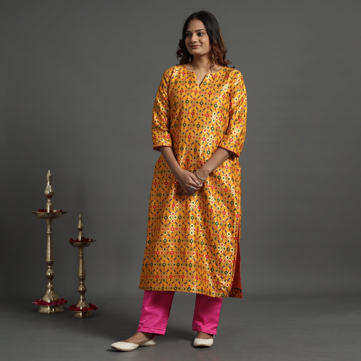 Banarasi Brocade Silk Kurta with Pant Set