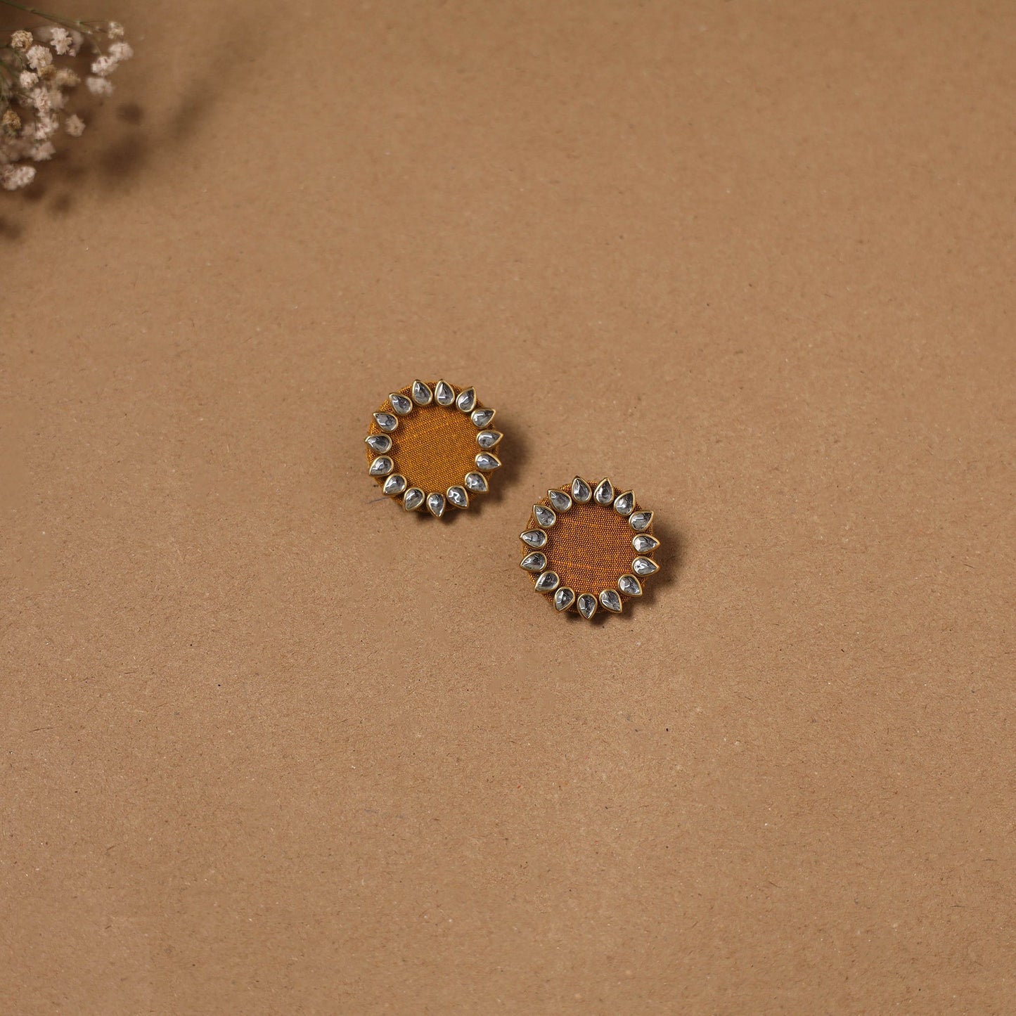 Fabart kundan earrings & maang tikka set 10 - handcrafted