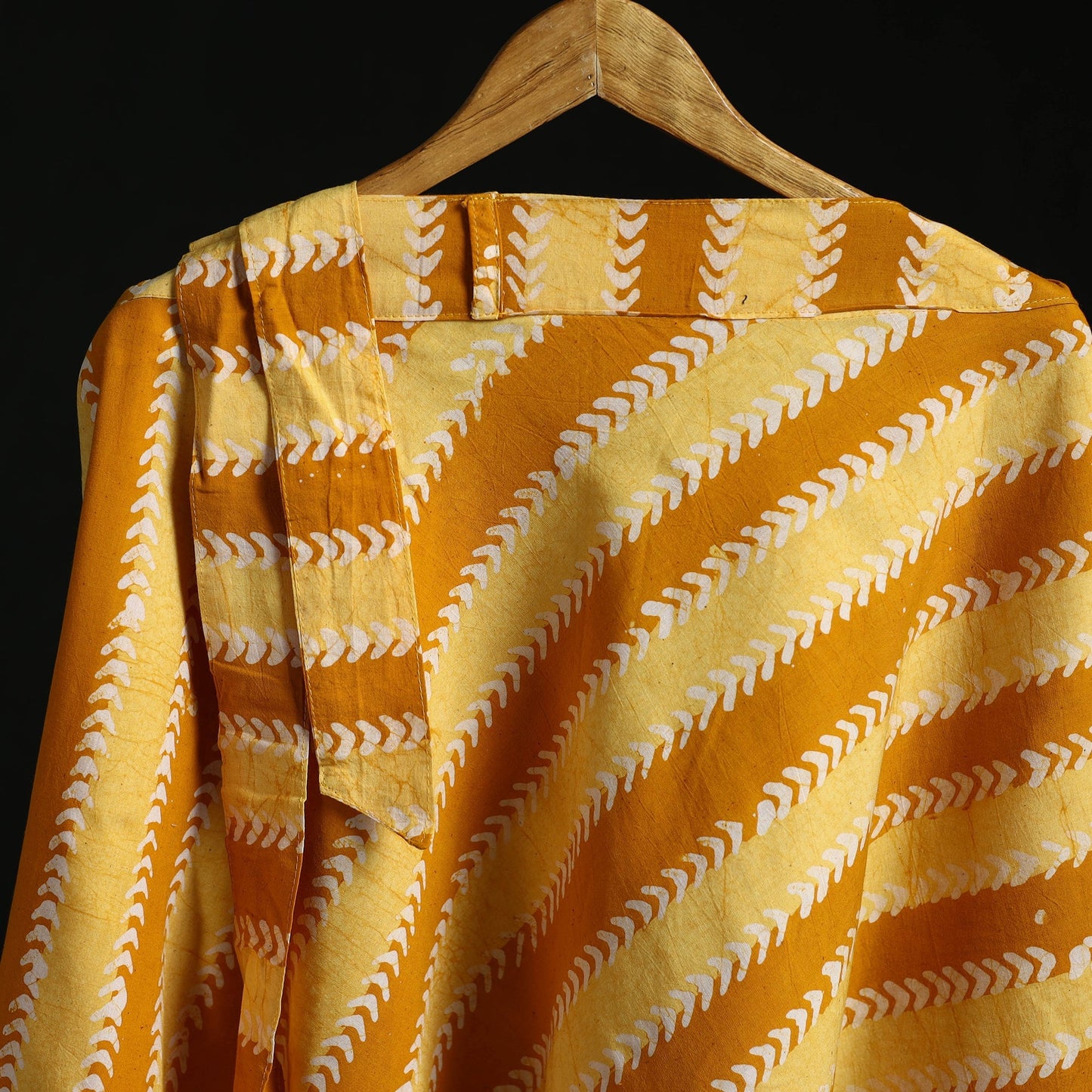 Hand block batik print cotton wrap around skirt 10