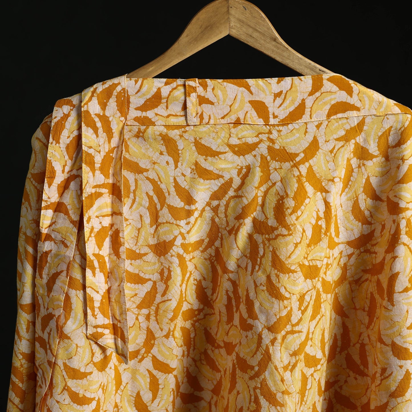 Hand block batik print cotton wrap around skirt 30