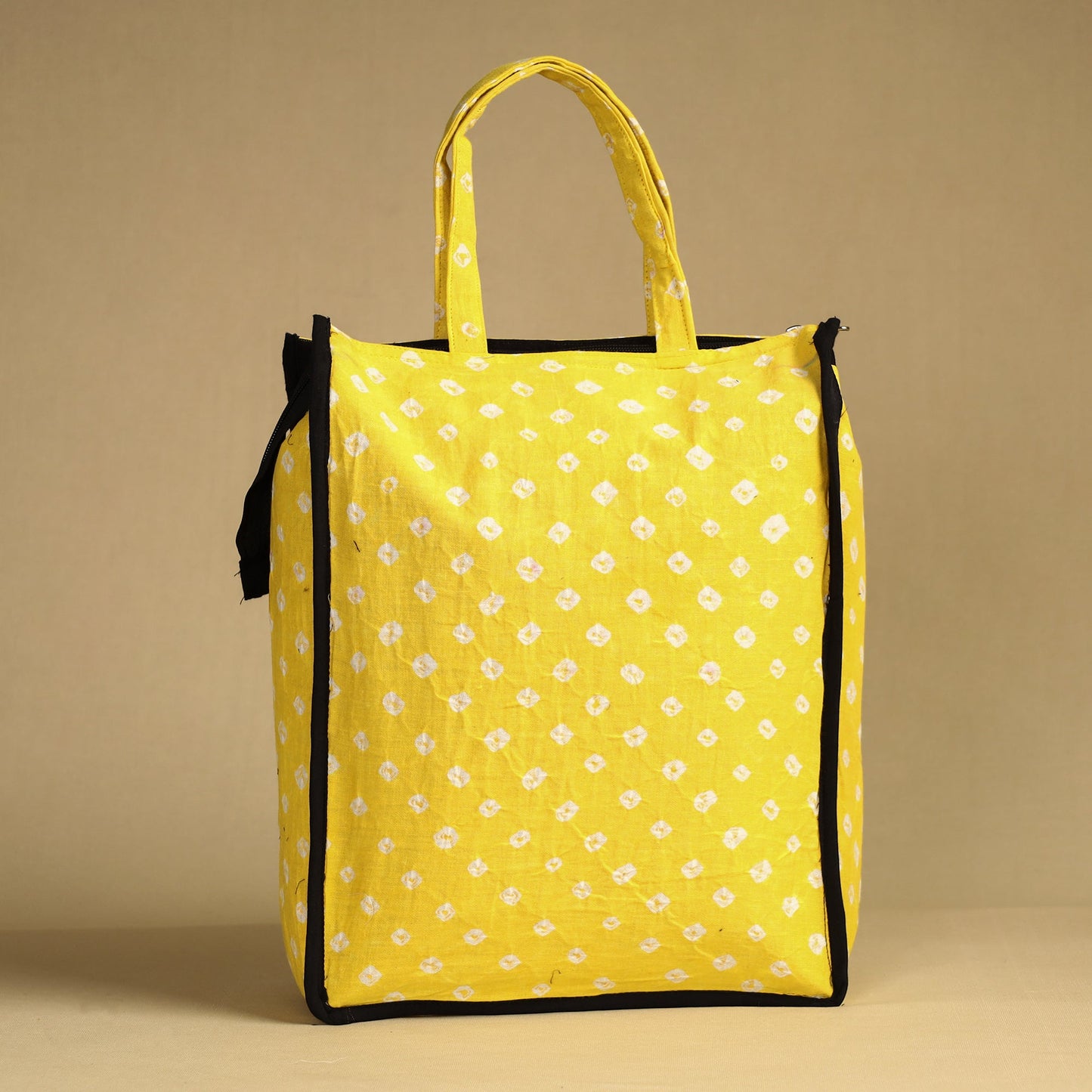 Yellow Handcrafted Cotton Shopping Bag 16