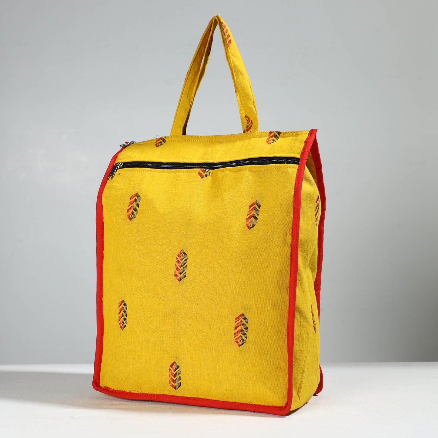 Yellow Handcrafted Cotton Shopping Bag 25