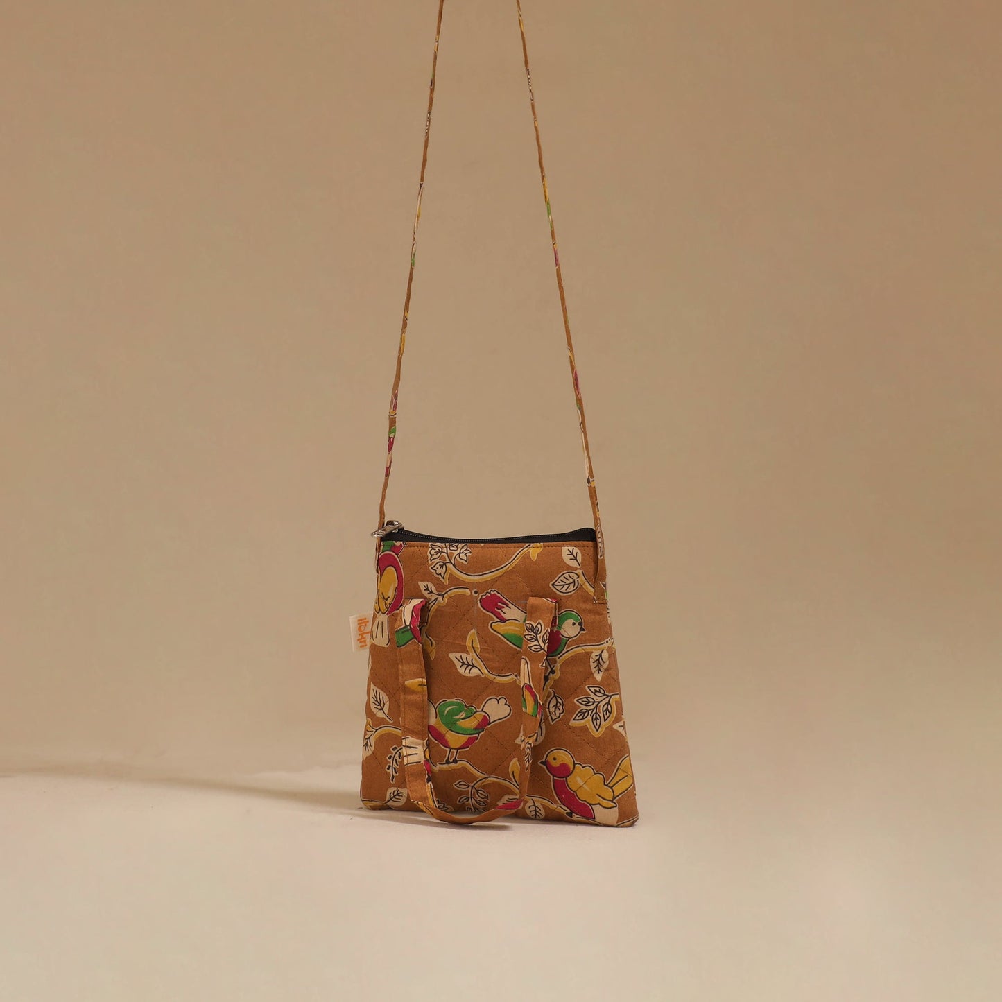Handcrafted quilted sling bag 28