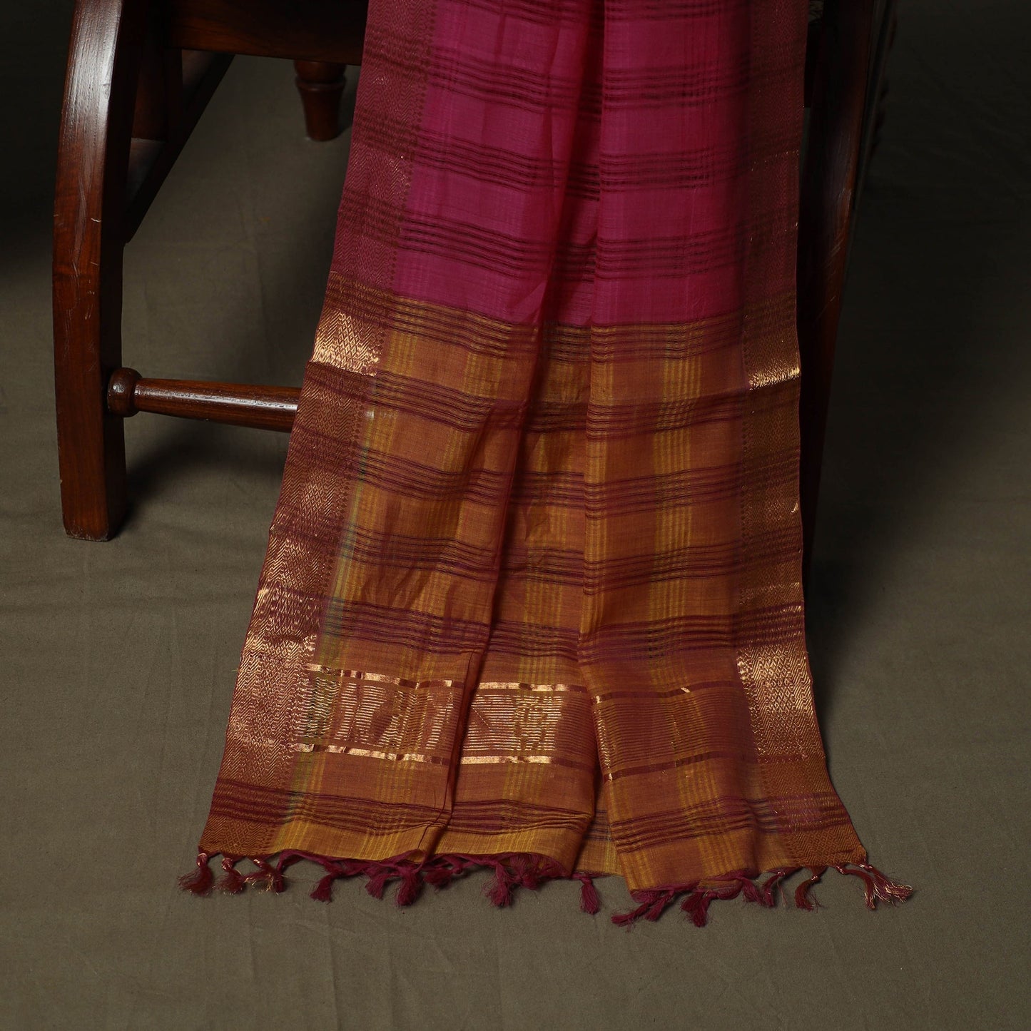 Handloom cotton mangalagiri 3pc unstitched dress material