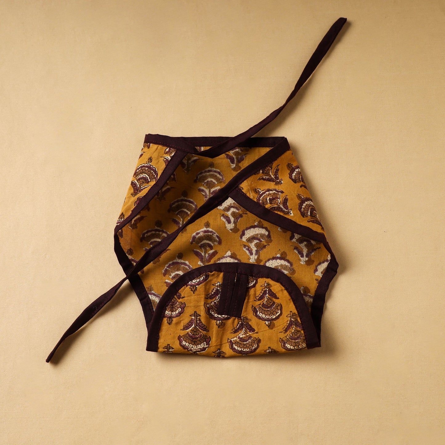 Yellow Handmade Cloth Diaper/Nappy for Baby