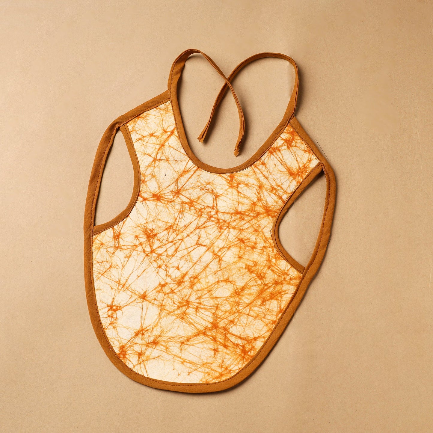 Yellow Handmade Cotton Baby Bib