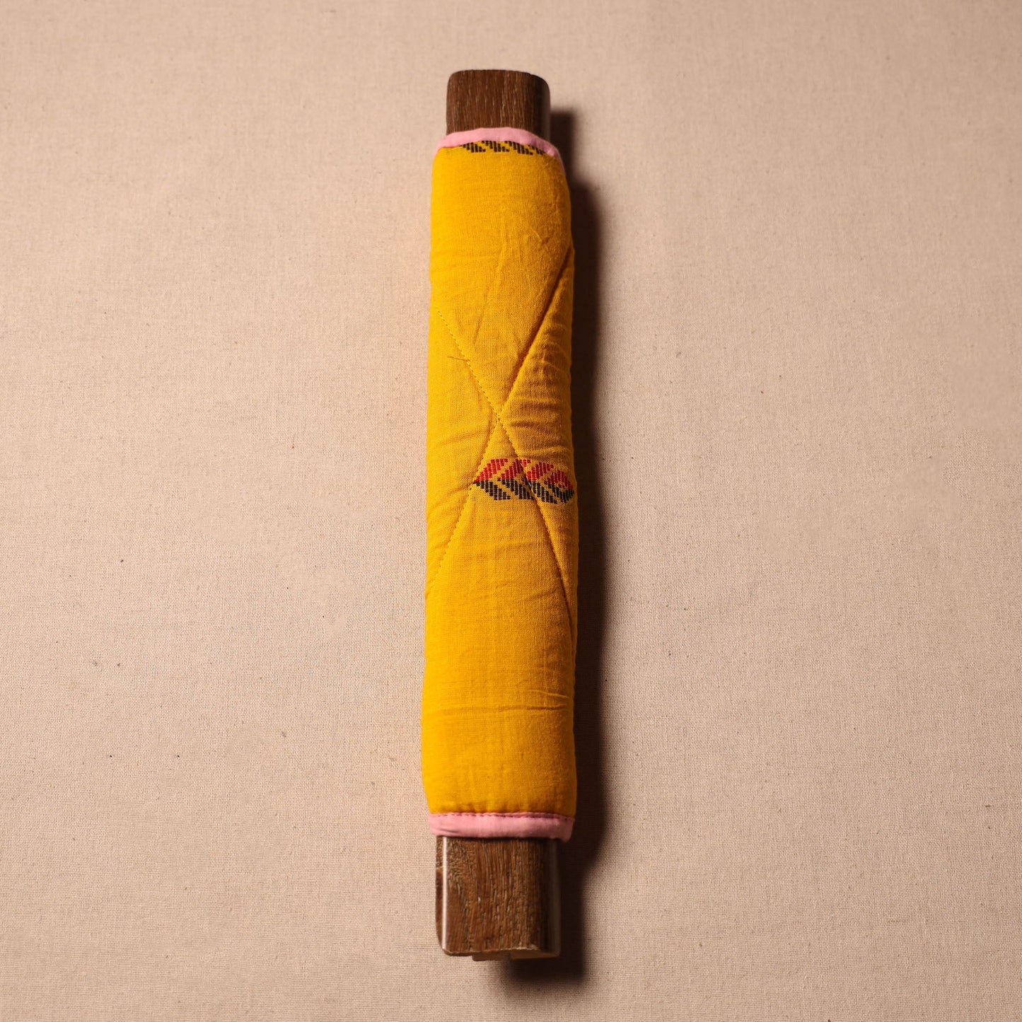 Yellow - handmade cotton fridge handle cover 162