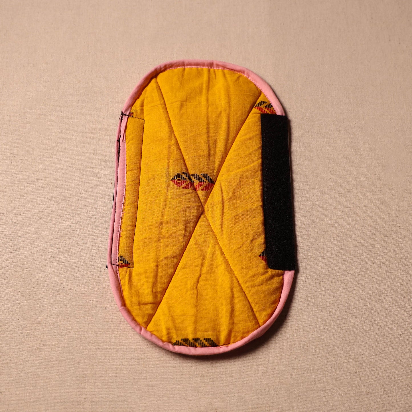 Yellow - handmade cotton fridge handle cover 162