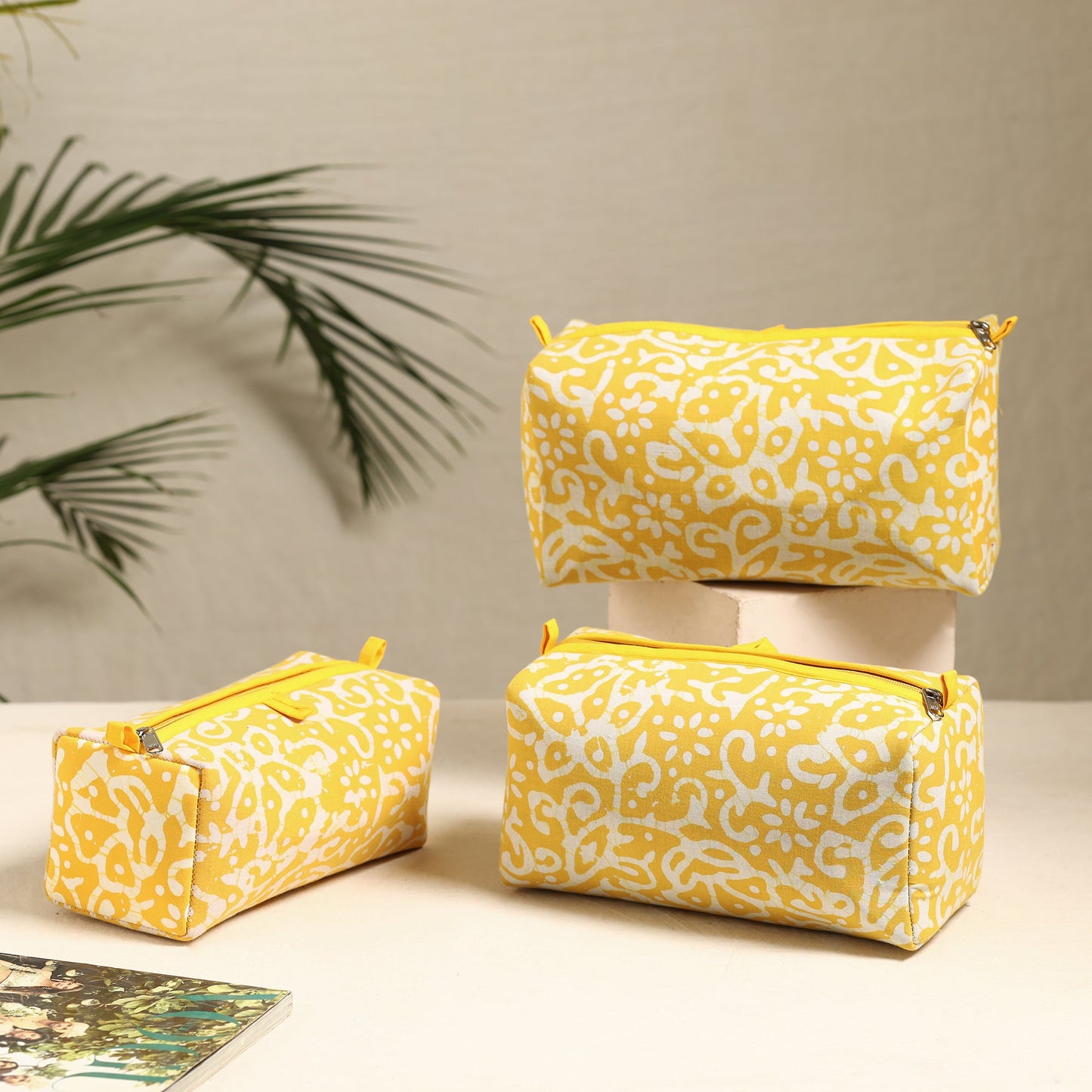 Handmade Cotton Toiletry Bags (Set of 3) 103