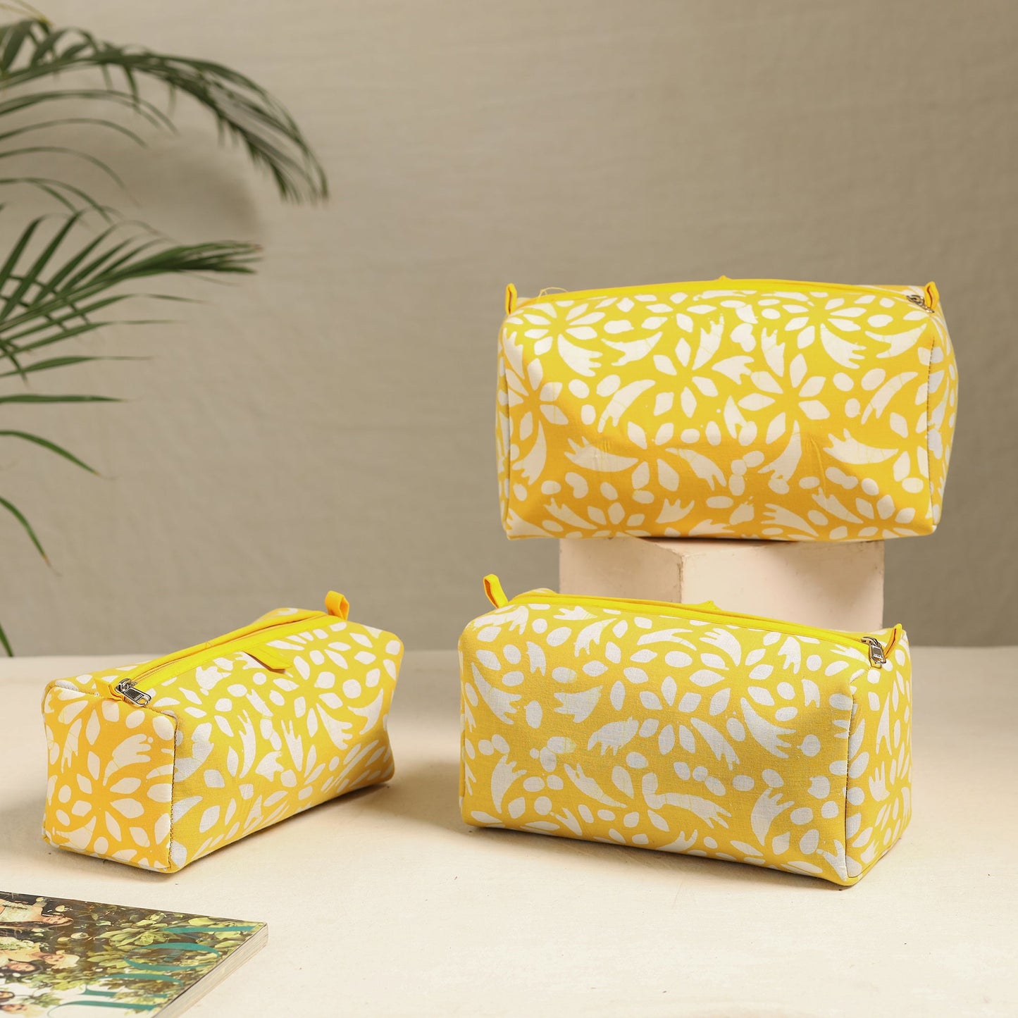 Handmade Cotton Toiletry Bags (Set of 3) 76
