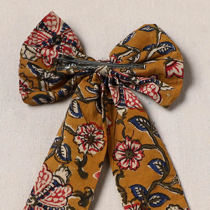 Yellow - handmade women’s bow hair clip 94 - handcrafted