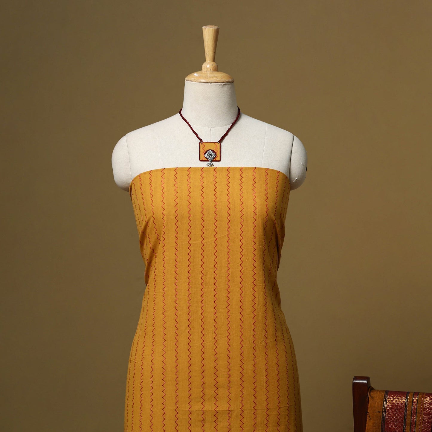 Jacquard cotton 2pc unstitched dress material