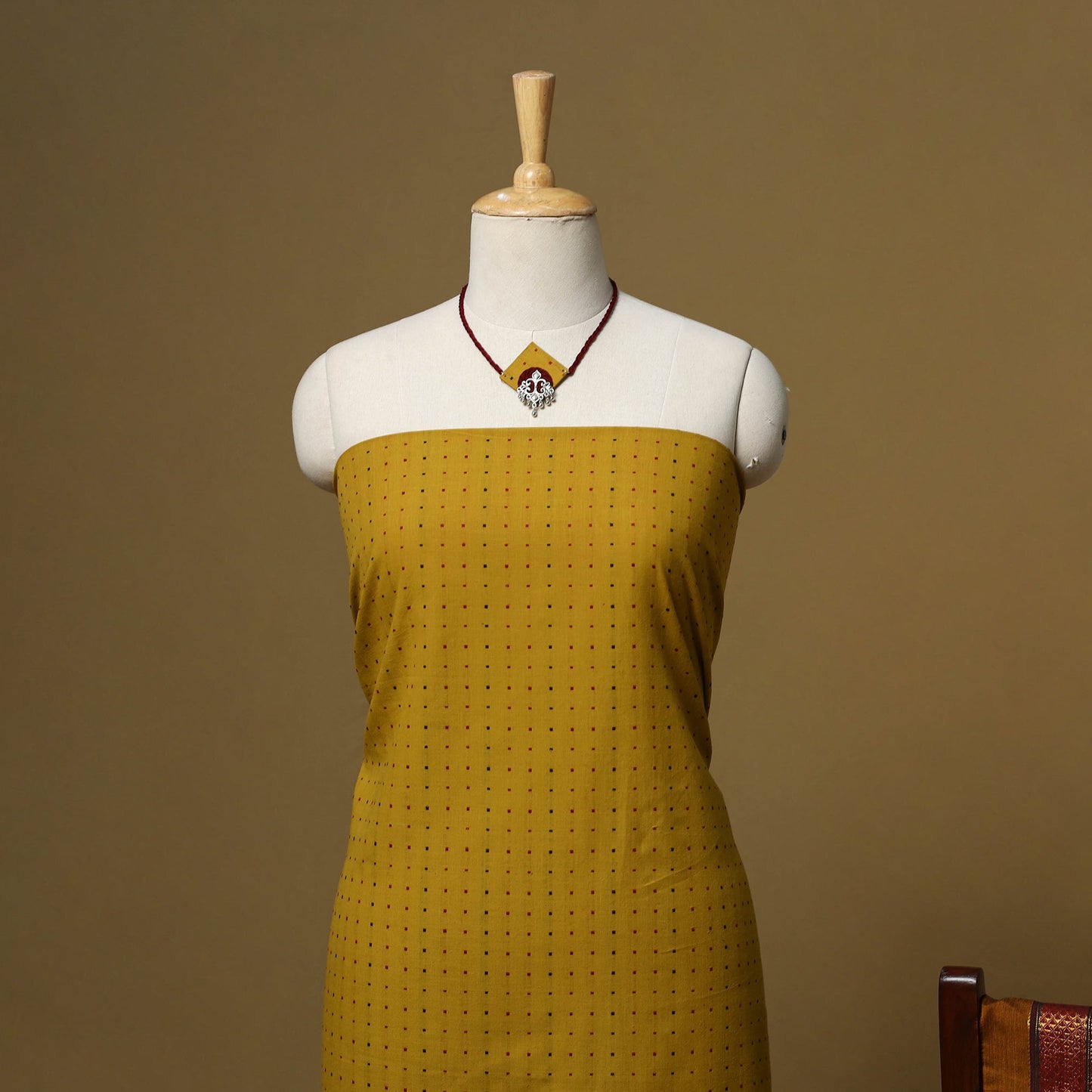 Jacquard cotton 2pc unstitched dress material