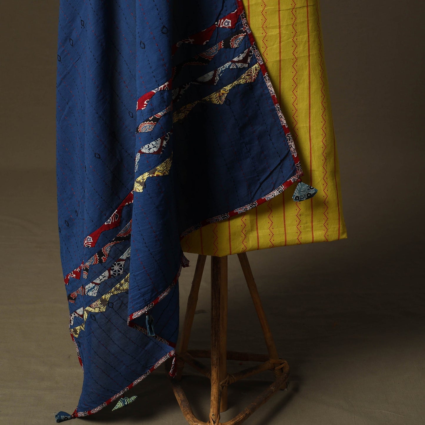 Jacquard cotton 2pc unstitched dress material kurta set 20