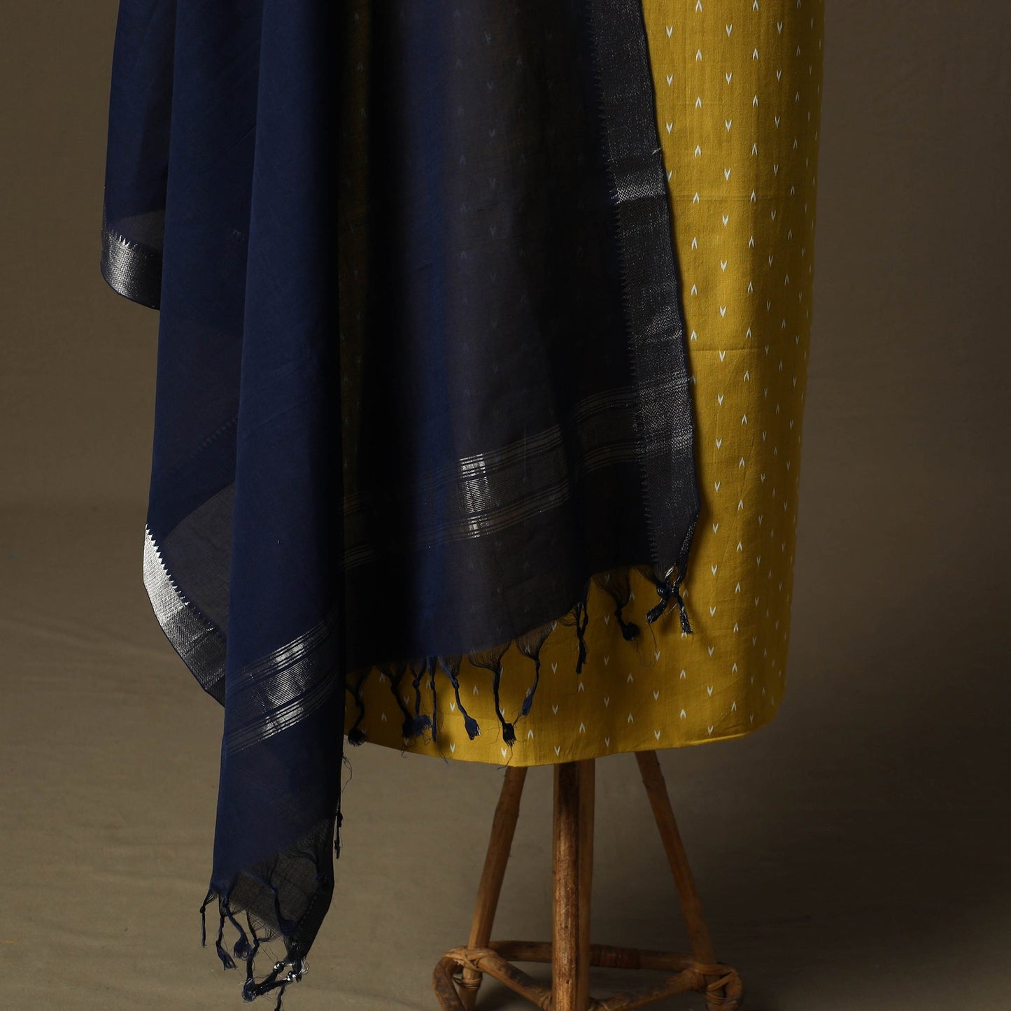Jacquard cotton 2pc unstitched dress material kurta set 48
