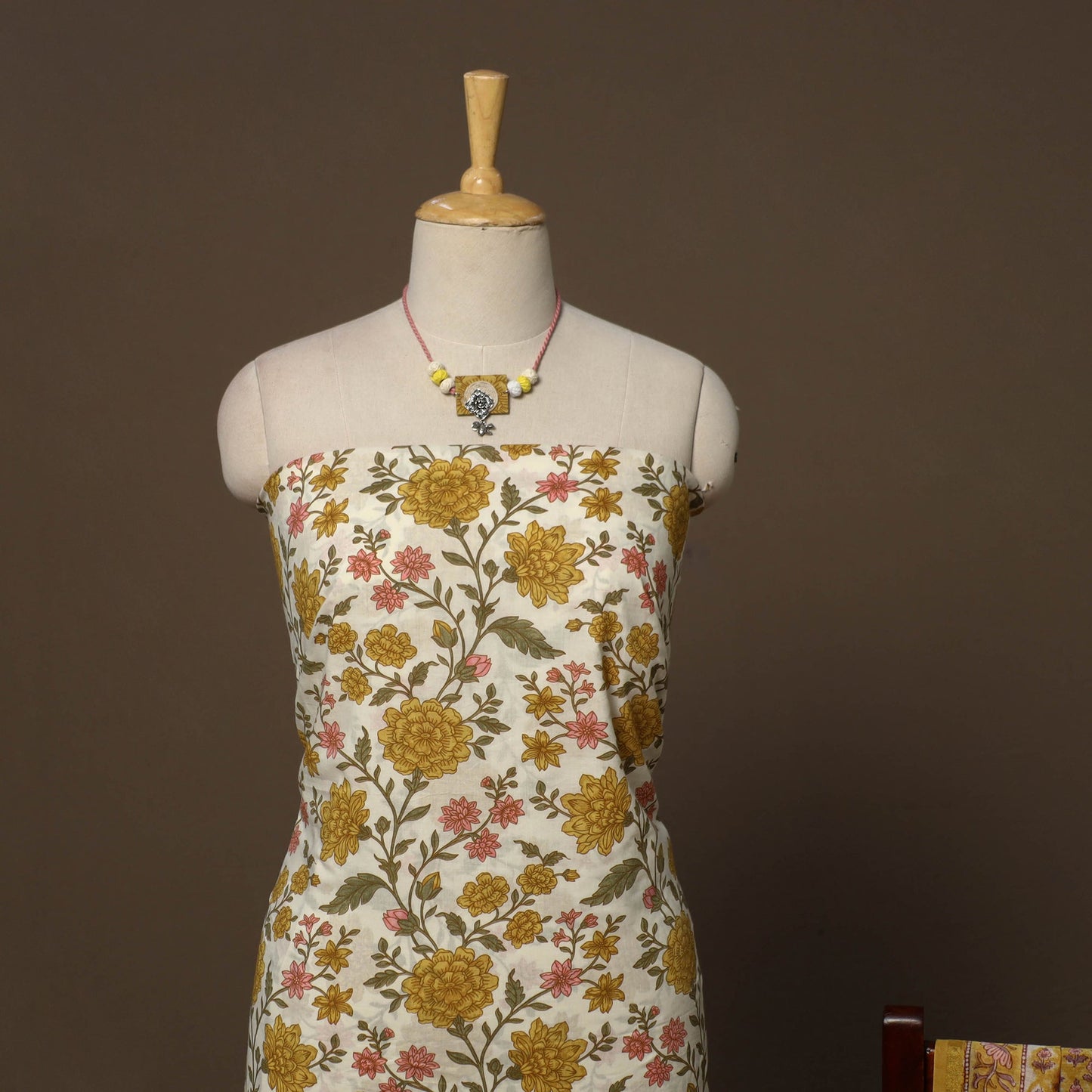 Jaipur print cotton 2pc unstitched dress material