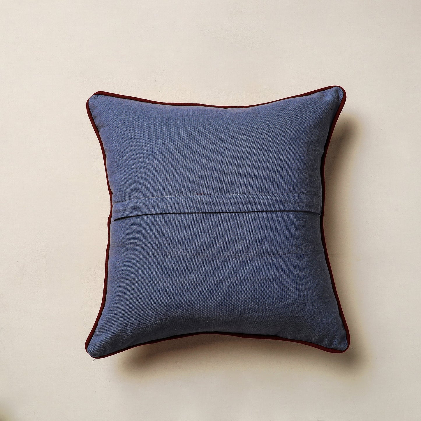 Yellow Jaipur Block Printed Canvas Cotton Cushion Cover
