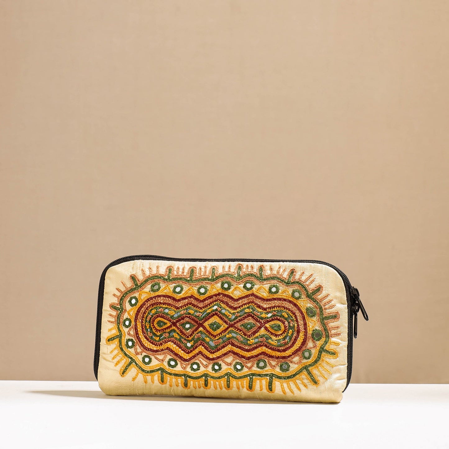 Kala Raksha Rabari Hand Embroidery Toiletry Pouch