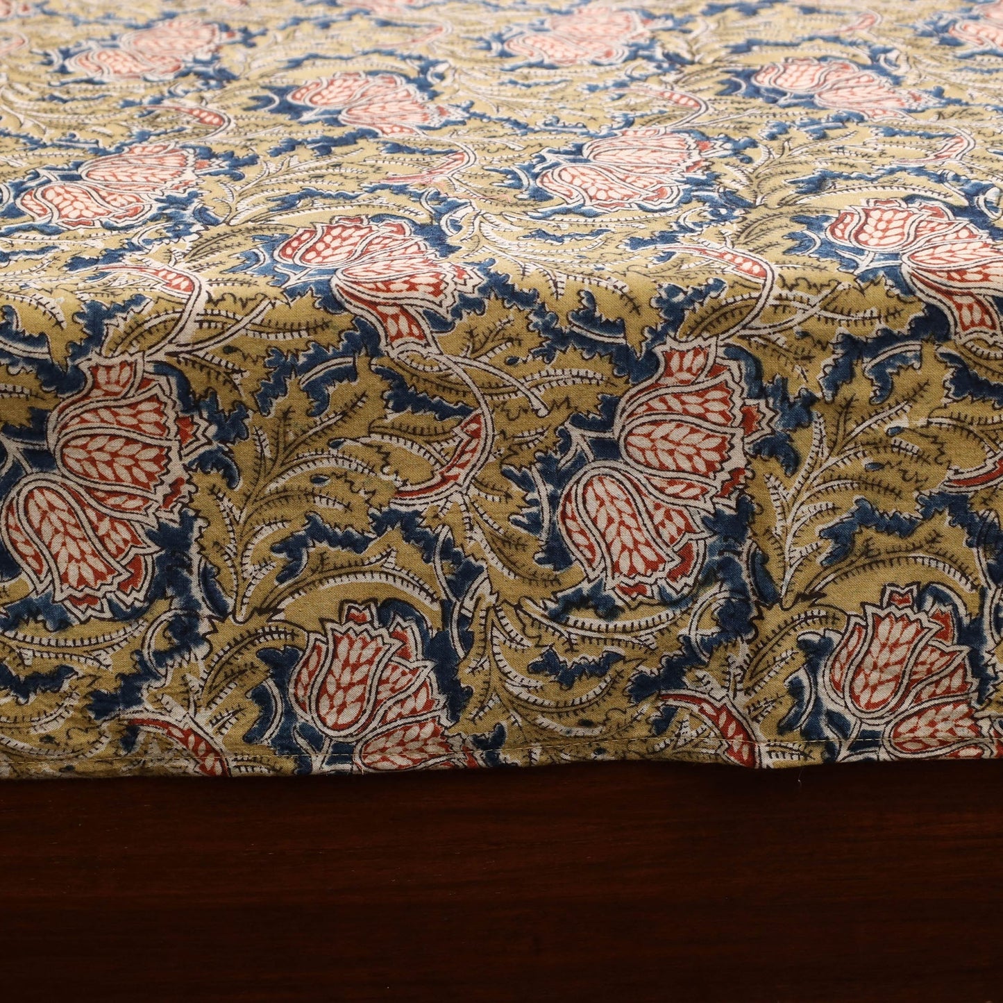Kalamkari patchwork cotton bedsheet set 20 - handcrafted