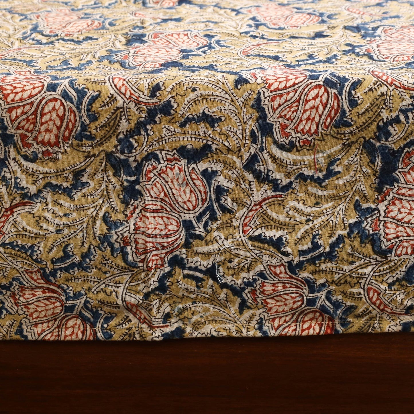 Kalamkari patchwork cotton bedsheet set 34 - handcrafted