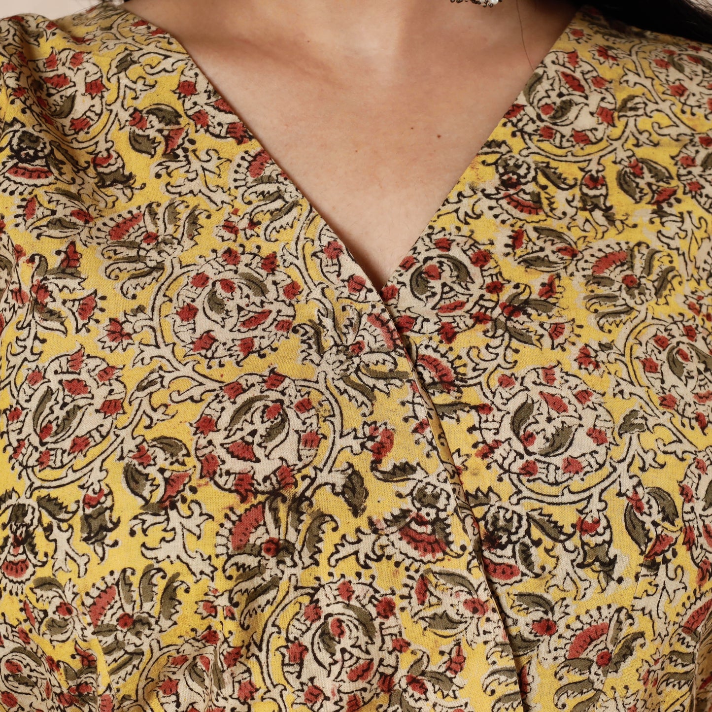 Kalamkari Block Printing Cotton Flared Dress
