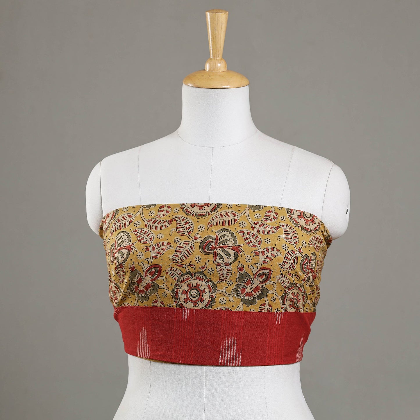 Buy Kalamkari Block Printed Cotton Blouse Piece