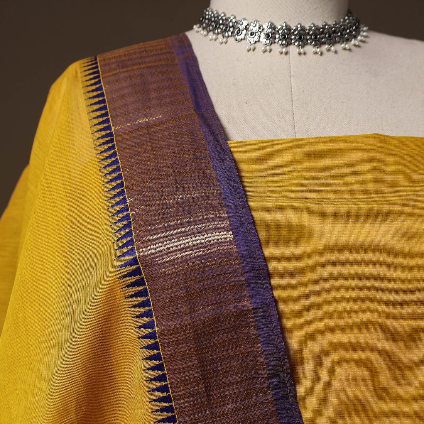 Kandangi chettinad cotton 2pc unstitched dress material 09