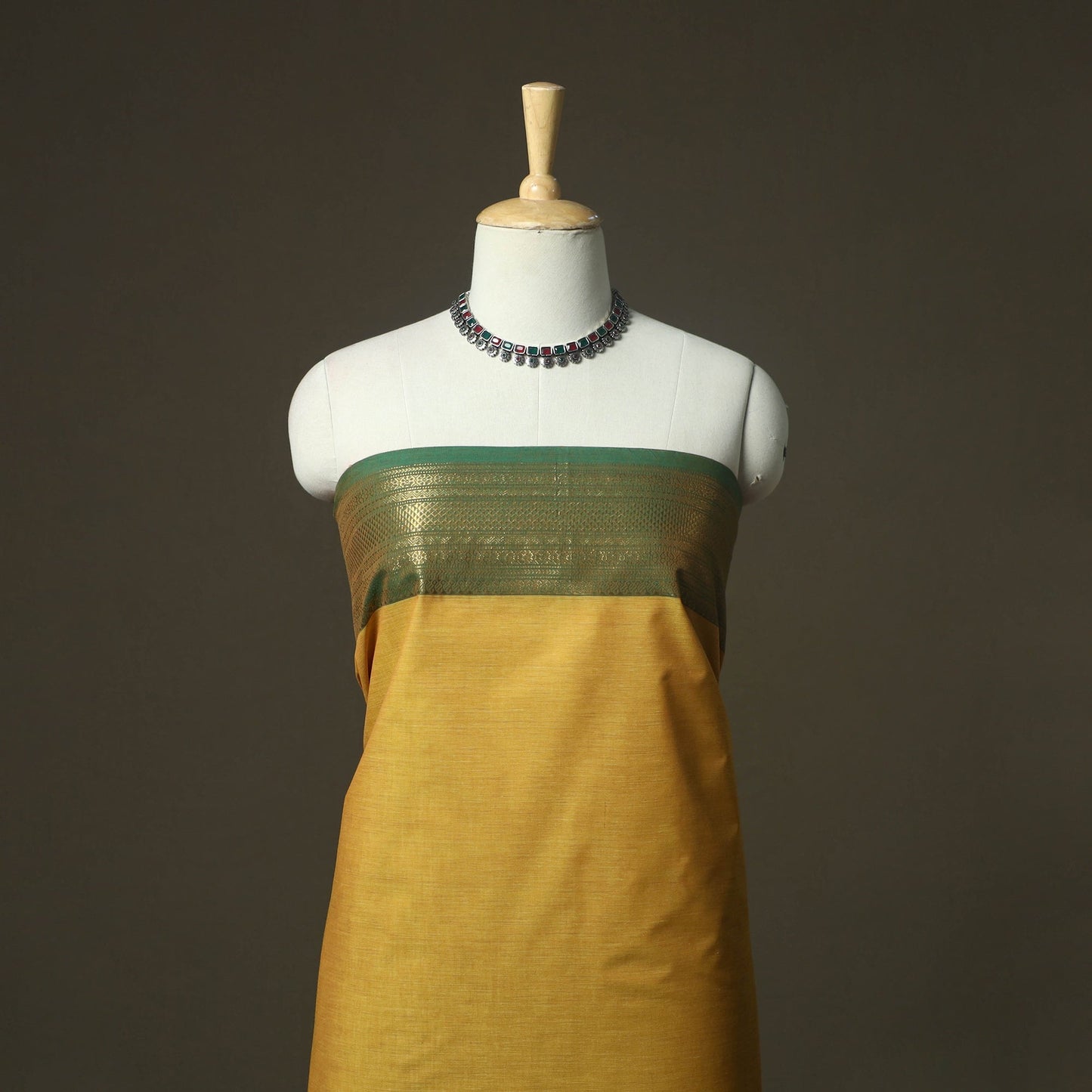 Kandangi chettinad cotton 2pc unstitched dress material 36
