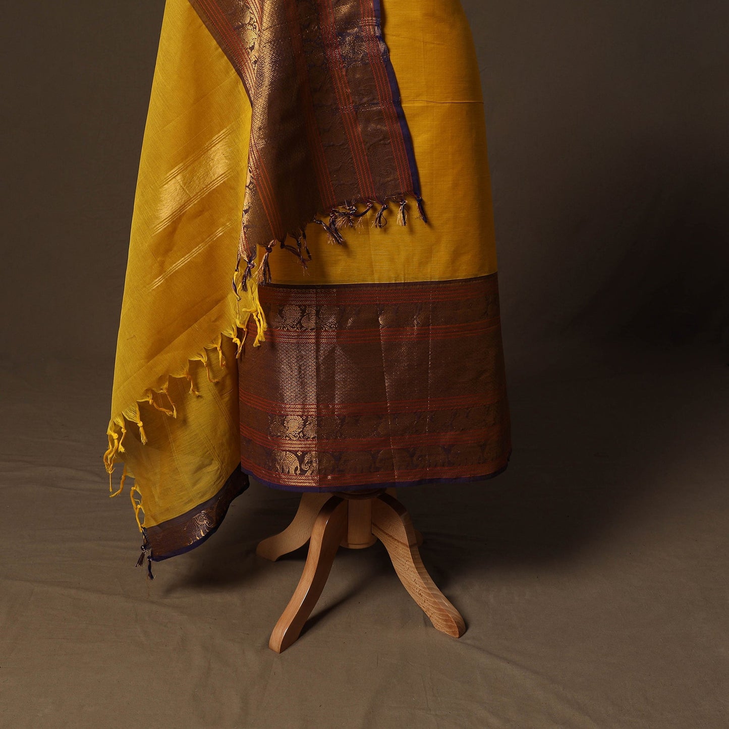 Kandangi chettinad cotton 2pc unstitched dress material 55