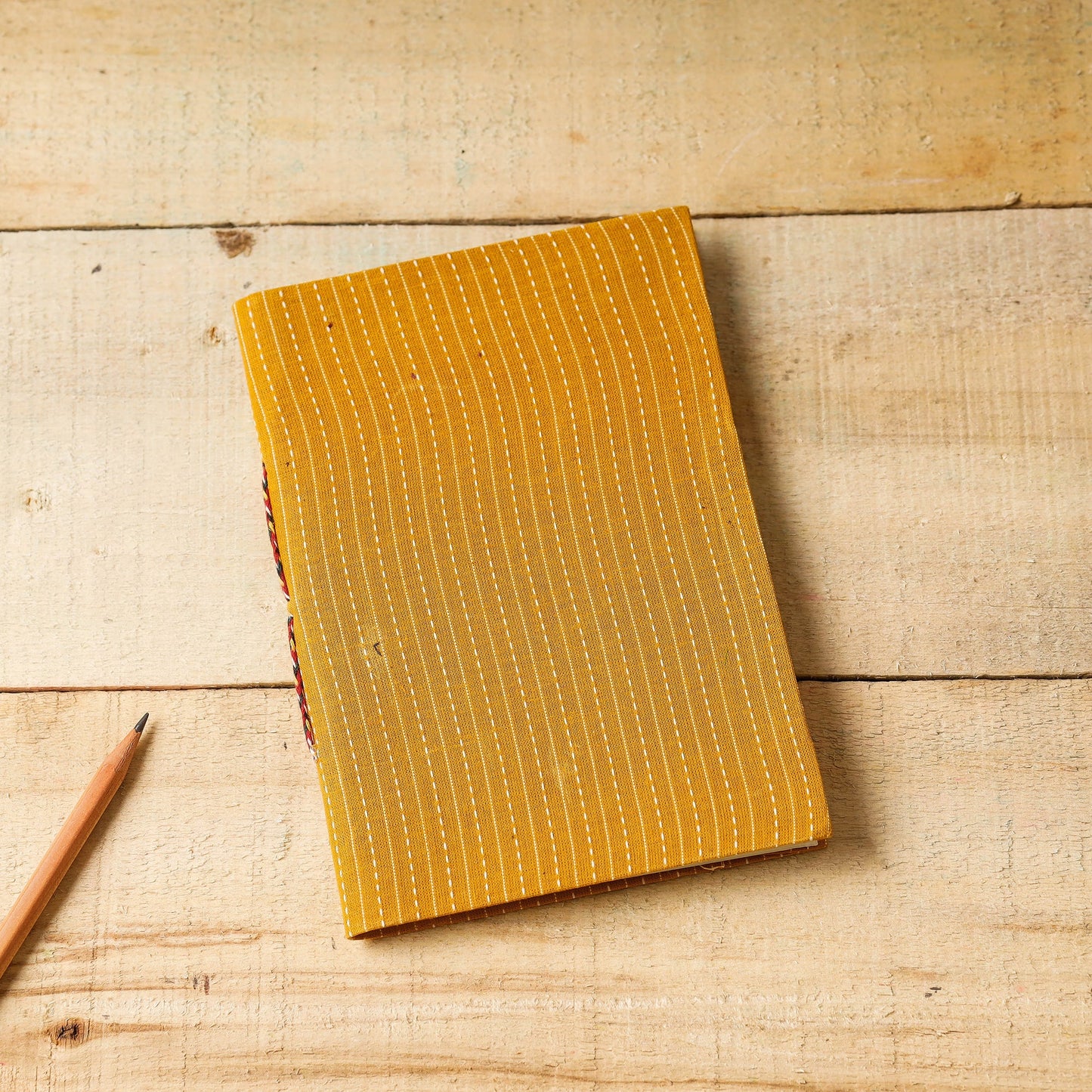 Buy Kantha Stitch Fabric Cover Handmade Paper Notebook (7 x 5 in) Online at iTokri.com