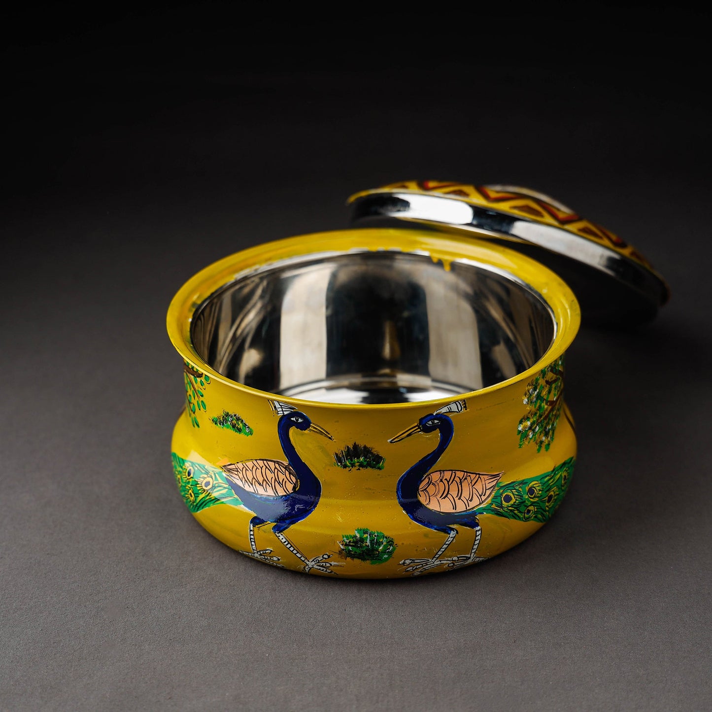 Kavad Handpainted Stainless Steel Casserole