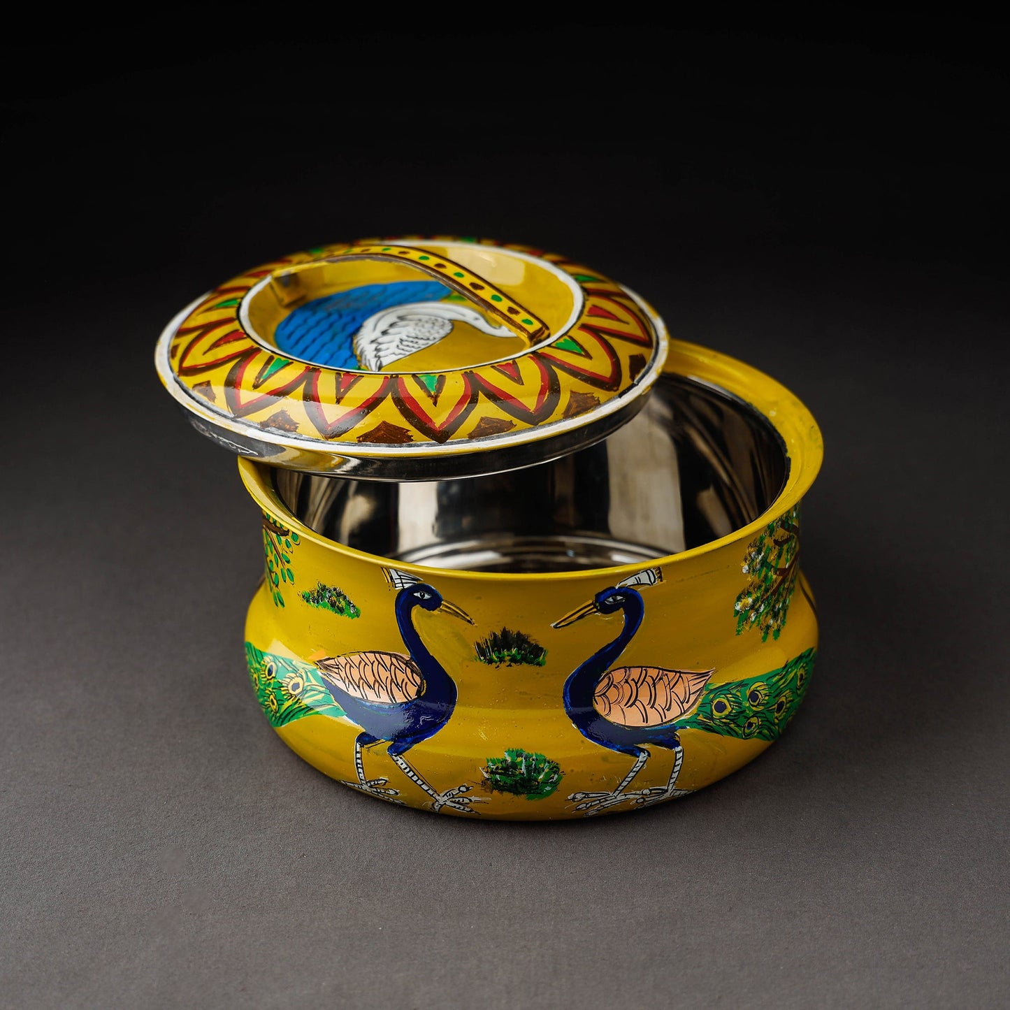 Kavad Handpainted Stainless Steel Casserole