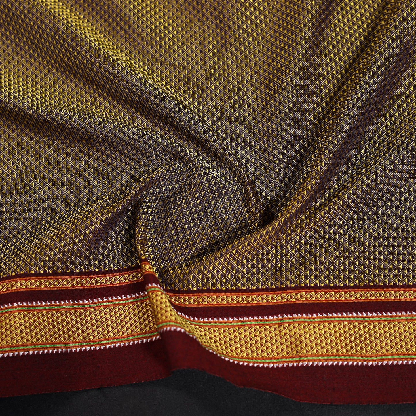 Khun weave cotton blouse piece 02 - handcrafted