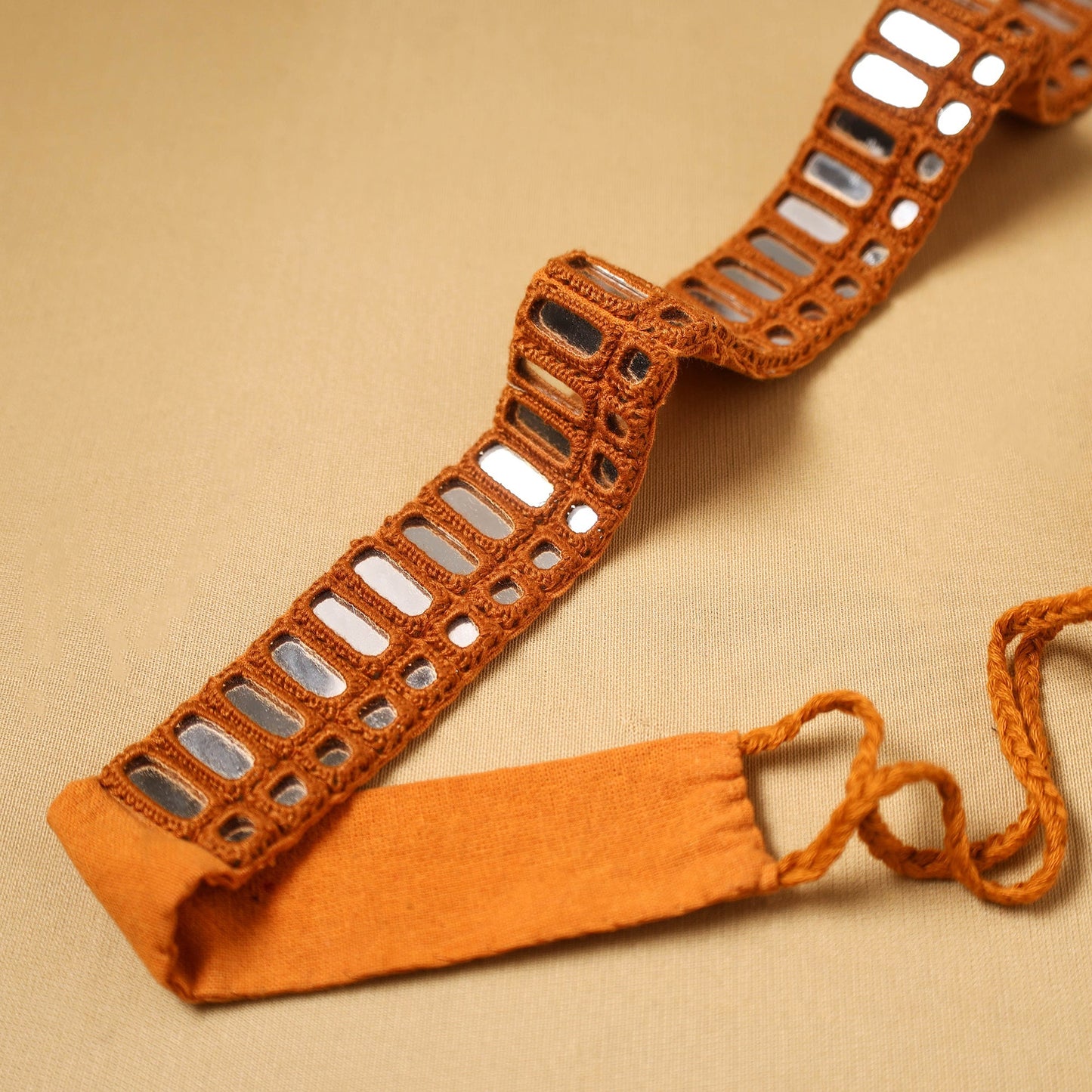 Kutch embroidery mirror work dori waist belt / kamarbandh