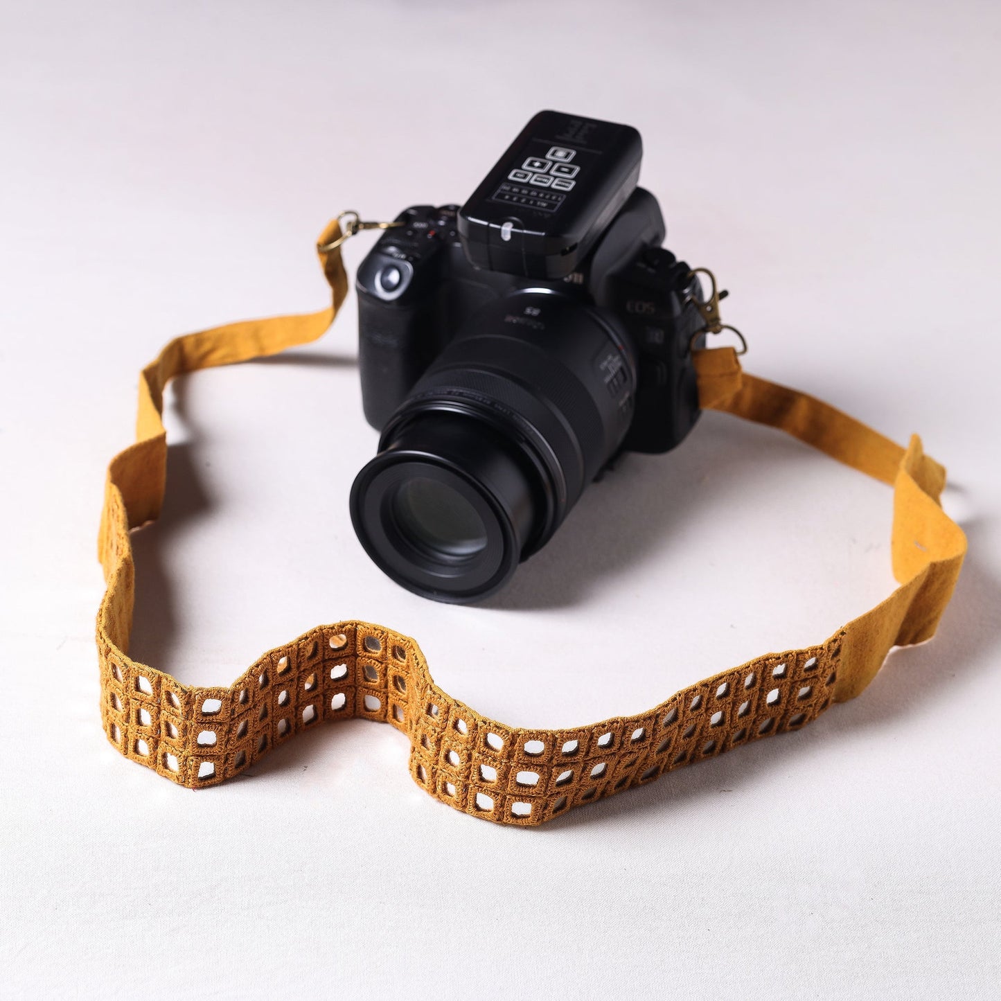 Mirror Work Kutchi Embroidery Fabric Camera Belt