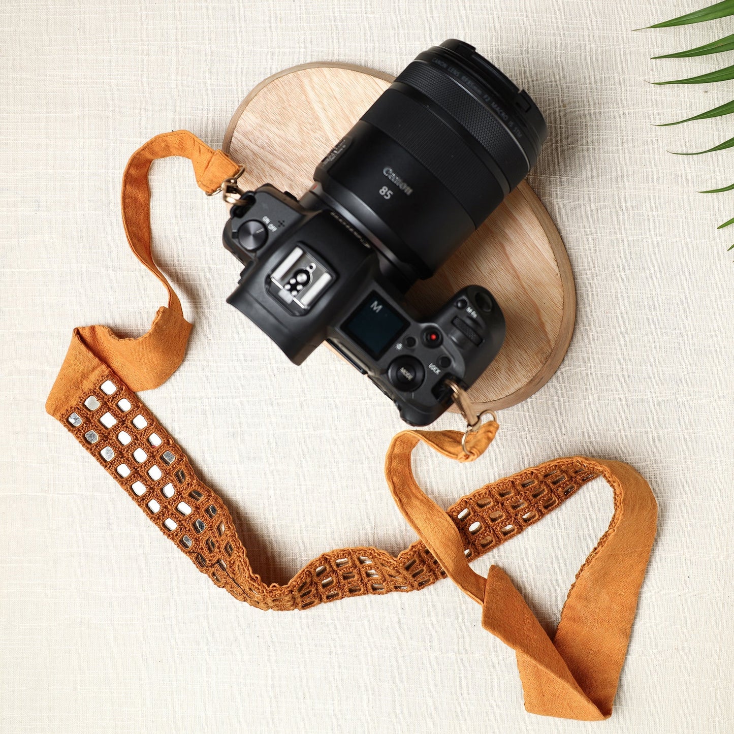 Mirror Work Kutchi Embroidery Fabric Camera Belt