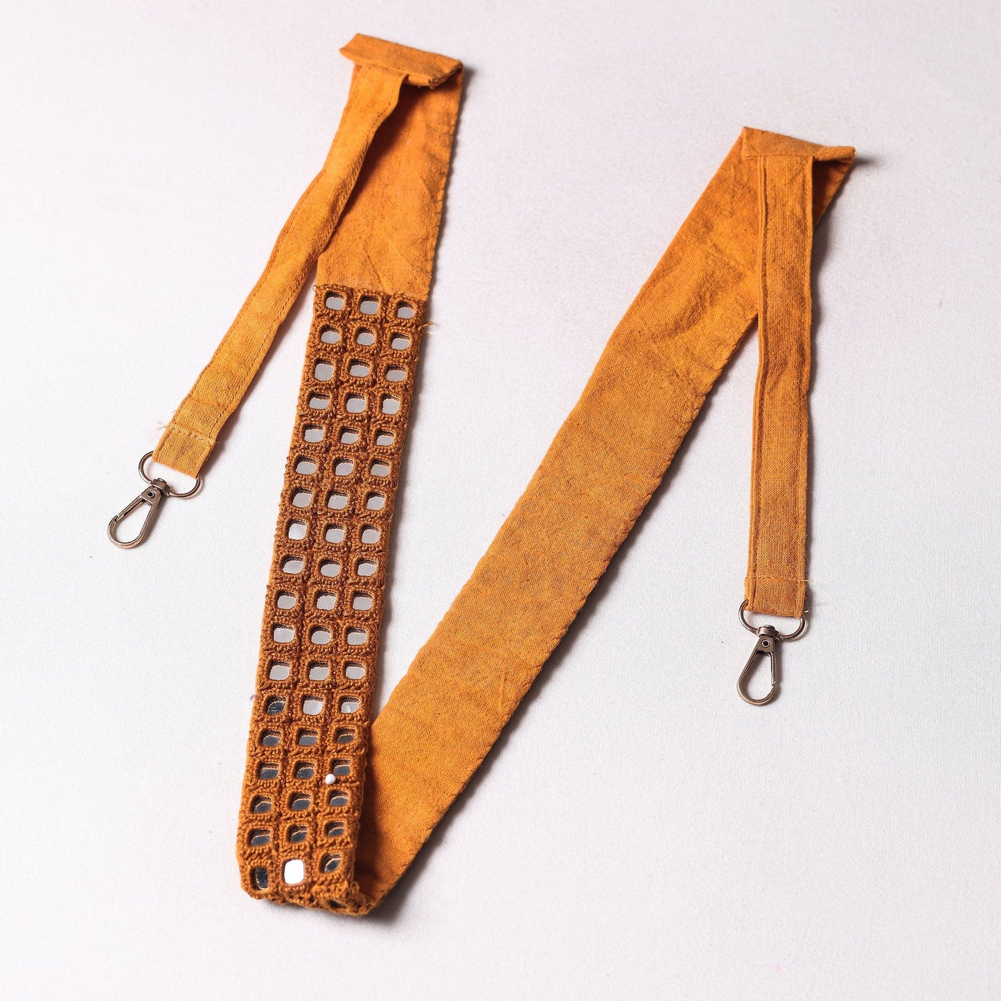 Mirror Work Kutch Embroidery Fabric Camera Belt