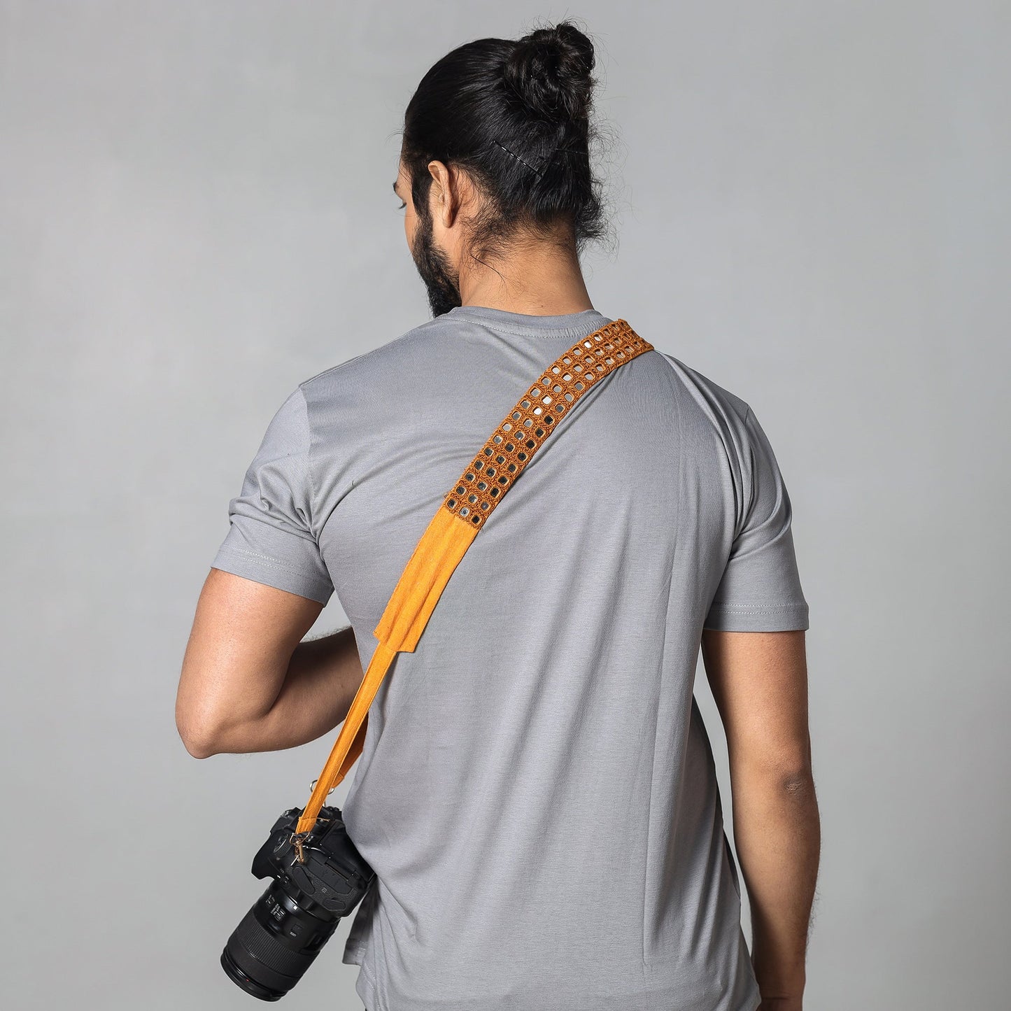 Mirror Work Kutch Embroidery Fabric Camera Belt