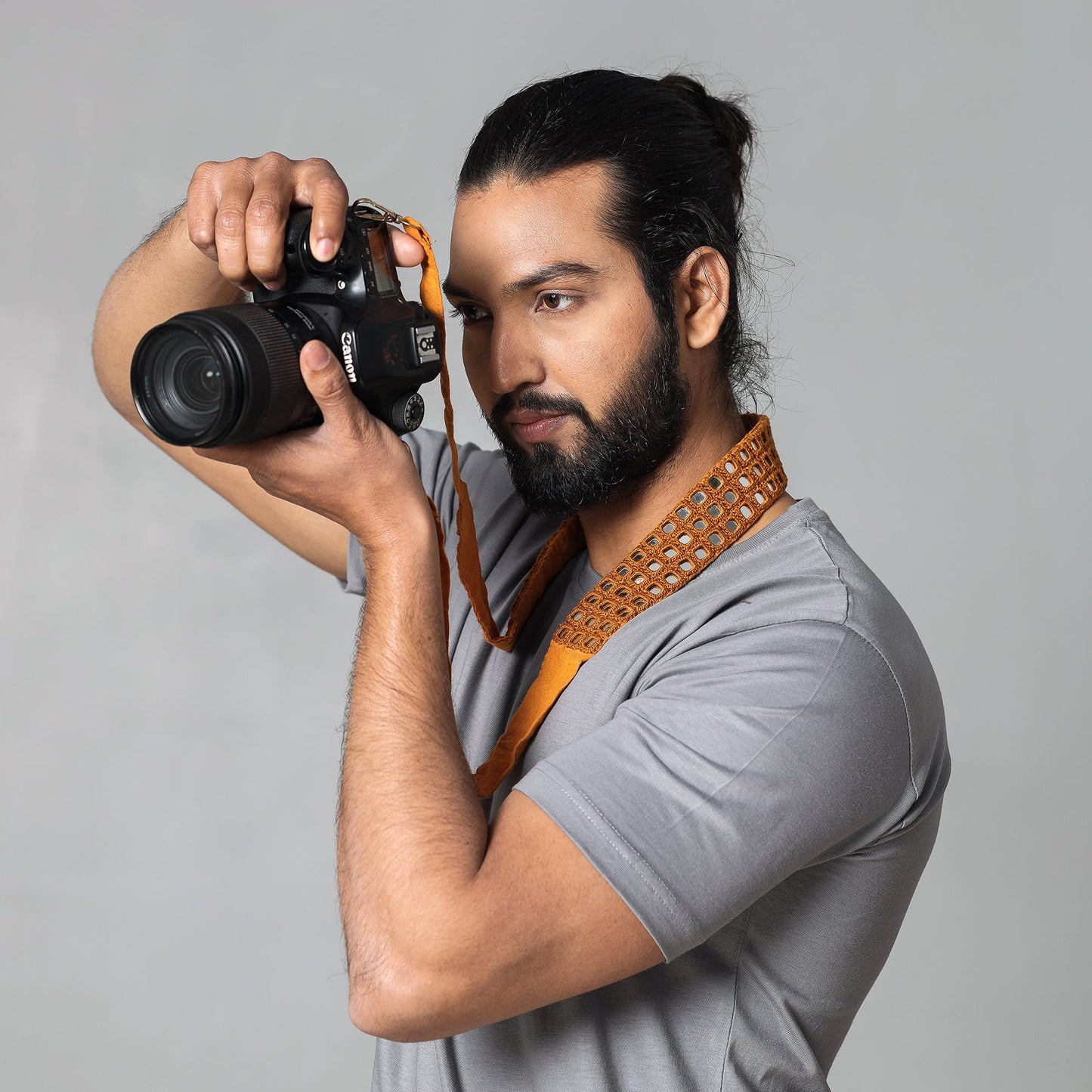 Mirror Work Kutch Embroidery Fabric Camera Belt