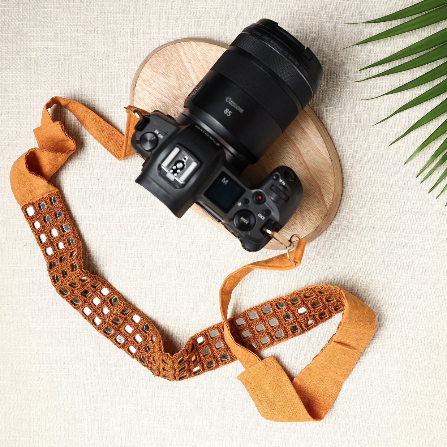 Mirror Work Kutch Embroidery Fabric Camera Belt
